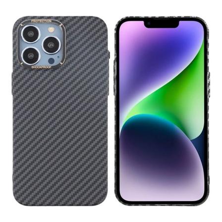 iPhone 15 Pro Max Mobilskal i Kolfiber - Svart Black