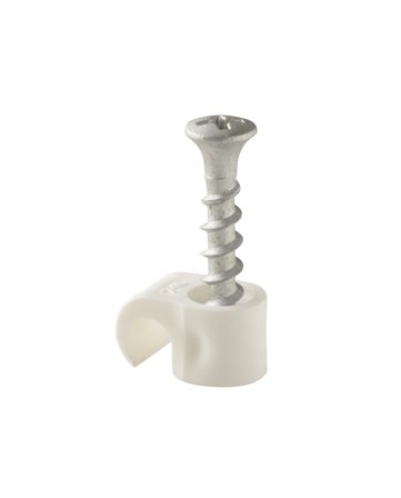 Castor Rund clips m/skrue 7-10 (20stk)