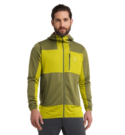 Haglöfs L.I.M Mid Fast Hood Men Olive Green/Aurora - Herre - XL