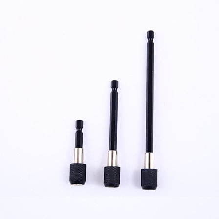 Set med 3 magnetiska skruvmejselbitar med sexkantsskaft 60 mm 100 mm 150 mm