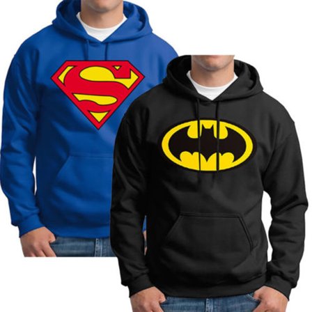 Menn Superman Hettegenser Genser Hettegenser Casual Topp