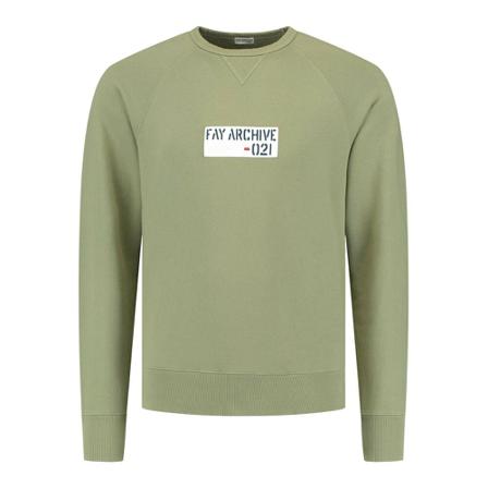 Fay, Sweater Groen, Heren, Maat:S