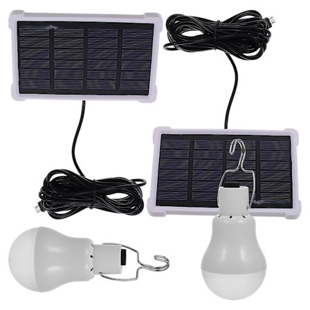 2st Solar Lampa Utomhuslampa Solar Campinglampa Led Lampa Uppladdningsbar Glödlampa