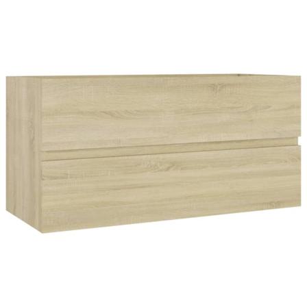 Vidaxl Tvättställsskåp Sonoma-ek 90x38,5x45 Cm Spånskiva Brun