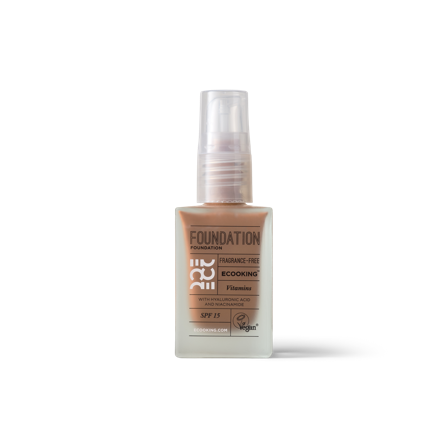 Ecooking Foundation 11 - Hazelnut: Blød Konsistens, SPF 15, Fugtgivende Hyaluronsyre og Nærende Niacinamid