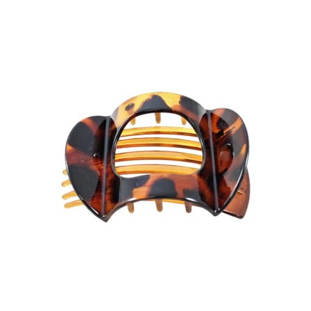 Complement Hårklämma 8 cm, Platt Accessoarer & tillbehör Dam Brun