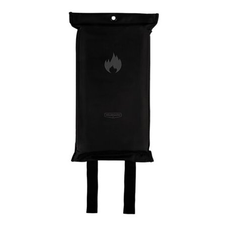 HOUSEGARD Brannteppe 120x180cm Sort silikonbelagt