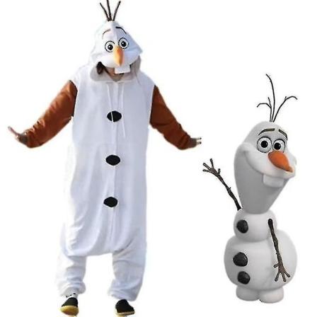 Olaf Frozen Aikuisten Lumiukko Asu Puku Kigurumi Pyjama Cosplay Pyjama L L