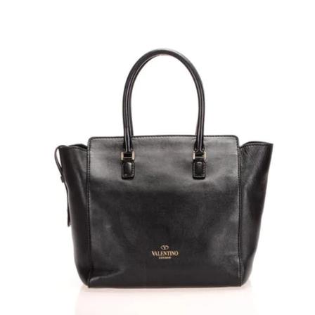 Valentino Vintage Pre-ownedLeathertotes , Zwart , Dames , Maat: ONE Size Vintage Tassen