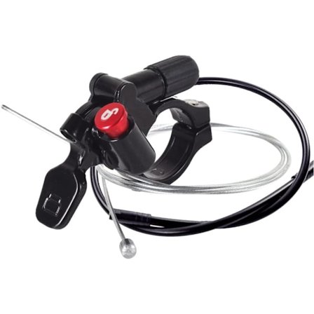 Cykel Fjernbetjeningslås, Cykel Gaffellås Kontrolhåndtag Cykel Wire Controller Kabel Kontrol Forgaffel Kontakt Rød