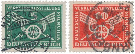 Tyske Rige 1925 - MICHEL 370-371 - Stemplet