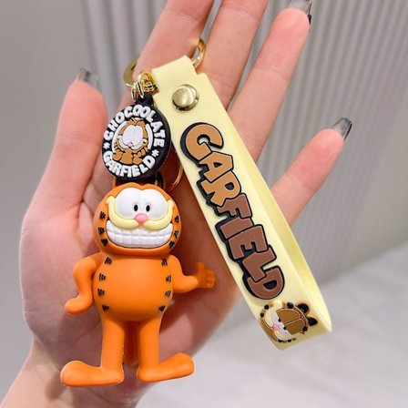 Tegneserie Anime Garfield Nøglering, Sød Rygsæksvedhæng, Kreativ Sammensætning