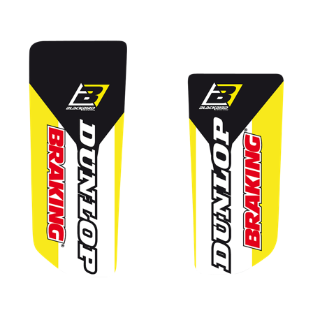 Naklejki na Lagi Blackbird Dream 4 Biało-Żółto-Czarne - Husqvarna TE 250 2016-2017