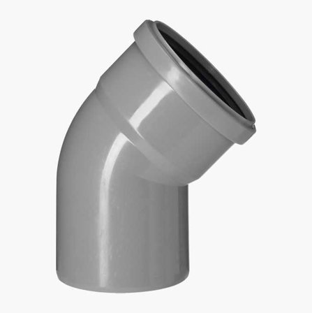 Avloppsböj 45° 110 mm - Biltema