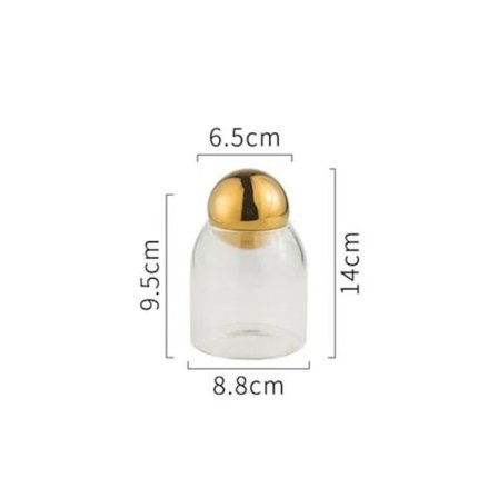 Tee Kahvi Sokeri Säilytyspurkki Ruoan Säilytysastia KULTA S