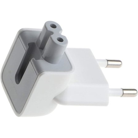 2 stk. adapter europeisk reiselader konverter reservedelskontakt erstatningsplugger for Apple Macbook Ipad Iphone strømadapter etc.