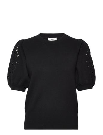 Objreynard 2/4 Knit Pullover 122 Pullover Svart Object
