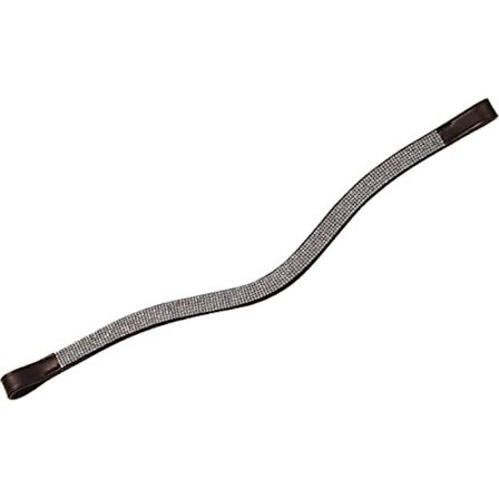 Collegiate Curved Chain Läderpannband Full Brown