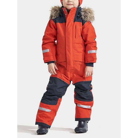 Enkel och dubbelbräda Vindtät Vattentät Förtjockad Glow-in-the-dark Barnskiddräkt i ett stycke Pojkar och flickor Bomullskläder