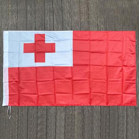 90x150cm Tonga Flagg 3x5 Fot Super Poly Fotball Flagg Indo