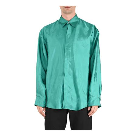 Msgm, Shirt Groen, Heren, Maat:2XL,Viscose
