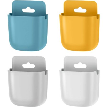 4 kpl itseliimautuvaa seinälle kiinnitettävää median kaukosäätimen pidikettä