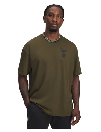 Under Armour Ua Pjt Rck Ss Q4 St - Khaki green - XL