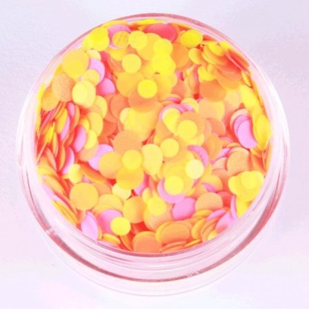 Negleglitter - Mix - Tutti frutti - 8ml - Glitter