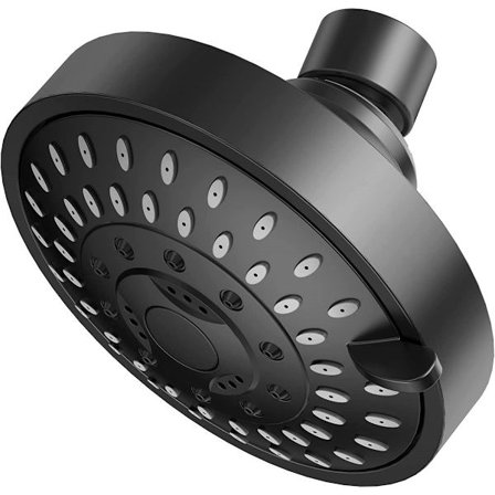 Regnbruserhoved Højtryk 5 Sprayindstillinger Vandfald Fastmonteret til Badeværelse Kompatibel med Standard 1/2 Tomme Gevindslange