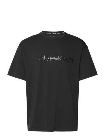 S/S Crew Neck T-shirt Sort Calvin Klein