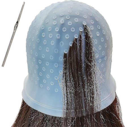 Silikonehøjlysningshætte, højlysningshætte og krog, hårfarvehætte