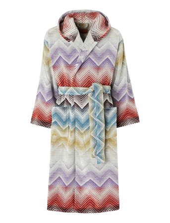 Missoni Home Marea Hooded Bathrobe - Multi/patterned - M