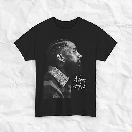 Nipsey Hussle Grafik T-shirt, Hip Hop Stil, Nipsey Shirt, Vestkystmusik, populær t-shirt, Rap shirt, LA, musik shirt-Nne69