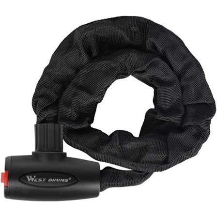 Kedjelås/cykellås/mopedlås 1,2 m med 2 nycklar