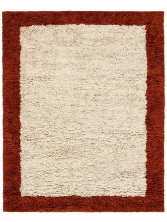 Rista Vloerkleed - Roestrood/Beige 200X300 Wol