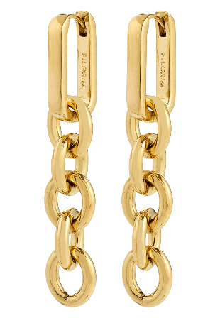 Pilgrim Phase Earrings Gold-Plated Smycken & klockor Dam Guld ONESIZE