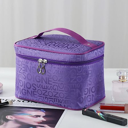 Sminkväska Resekosmetikväska LILA