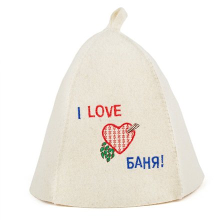 Luonnon tekstiili saunan hattu love - orgaaninen villahuopahatut - Suojaa