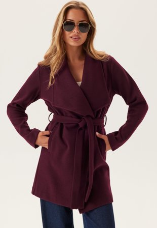 VILA-Vicooley Collar Belt Coat-34