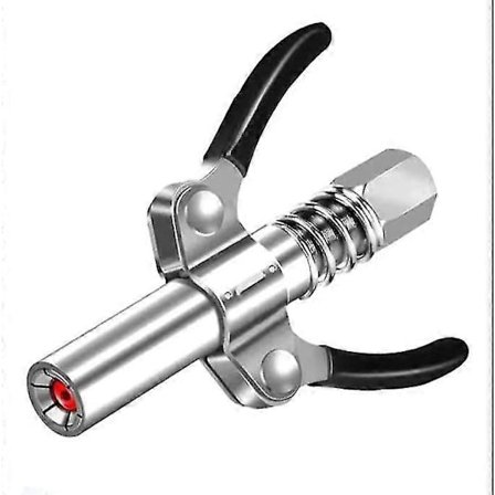 Pneumatisk fedtsprøjtedyse, gear type, fedtsprøjtedysehoved selvlåsende låseklemmetype højtryks rustfrit stål fedtdyse håndgas elektrisk