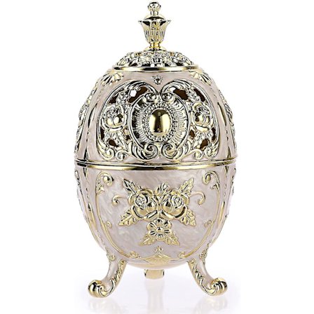 Vintage Røgelsesbrænderholder med Aftagelige Askeopsamlere. Metal Censer Antik Kegle Spole Røgelsesbrænder