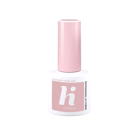 HI HYBRID Date Smalto Semipermanente #421 Elegant Nude 5ml - Smalto Gel e semipermanente
