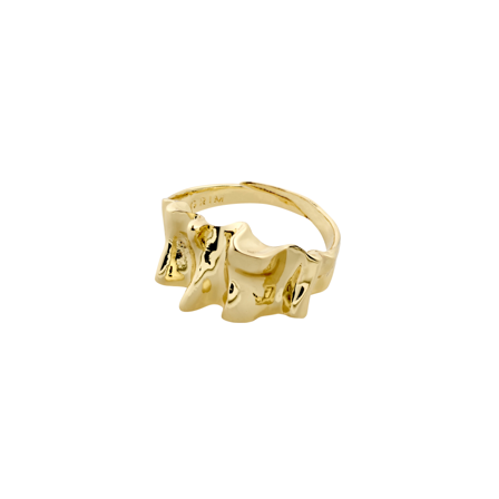 MATCH - Willpower ring - Pilgrim - Dame - Tilbehør - Gul - ONESIZE - 99% resirkulert messing , 1% gullbelegning