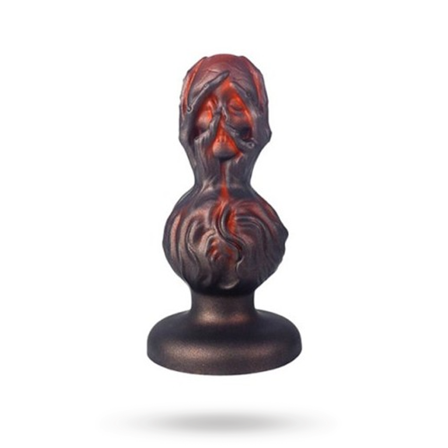 Skullis XL Plug Red/Black 20,5 cm - Sexleker Vuxen: Vibrator, dildo & massajestaver