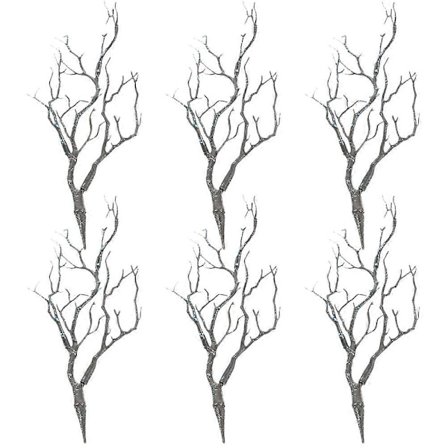 6 stk. Kunstige Antenne Grene Tørrede Trægrene DIY Grene til Blomsterarrangementer_tfrf