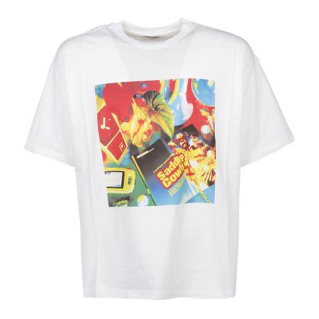 Opening Ceremony, T-Shirt TD Cowboy Print Regular Wit, Heren, Maat:M