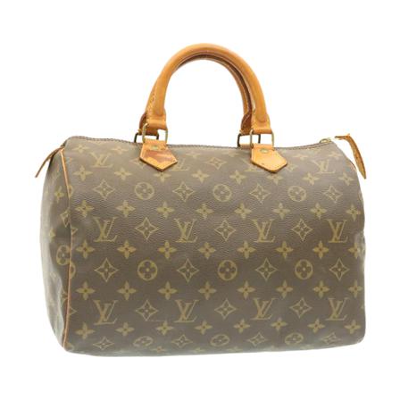 Louis Vuitton Vintage Pre-owned Speedy 30 Monogram Håndtaske Brun, unisex Vintage Tasker, Størrelse: ONE Size