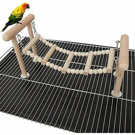 Fugle siddepinde stativ legetøj, træ gynge klatre stige legetøj, legepladser til papegøje fuglebur,Superma, Sunny