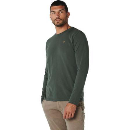 No Excess, T-shirt long sleeve crewneck solid dark steel Grijs, Heren, Maat:XL