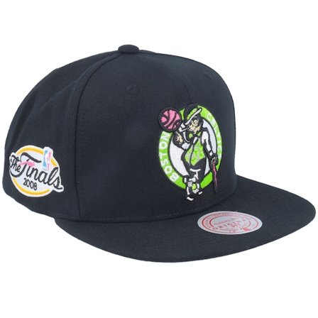 Mitchell & Ness - Negro snapback Gorra - Boston Celtics Neon Tropical Black Trucker @ Hatstore